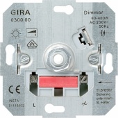 Gira Мех Светорегулятор поворотный 400W для л/н (вкл поворотом)