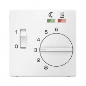 Центральная панель с регулирующей кнопкой, клавишей и линзами, Q.1/Q.3, цвет: полярная белизна, с эф