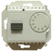 Регулятор для тёплого пола, с зондом, 16А, 230В, 3600Вт, 5-40град, IP20, белый