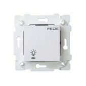 FD28601 Сенсорный одноклавишный выключатель с подсветкой, белый