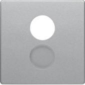 Центральная панель для розетки к громкоговорителю, Q.1/Q.3, цвет: алюминиевый, с эффектом бархата