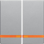 Клавиши с оранжевой линзой, Q.1/Q.3, цвет: алюминиевый, с эффектом бархата