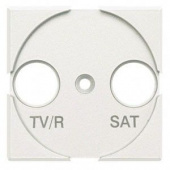 Axolute Лицевая панель для розеток TV/FM + SAT, цвет белый
