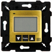 FD18000OB-M Терморегулятор Цифровой. 16A, с LCD монитором. Кабель 4м. в комплекте, цвет bright gold