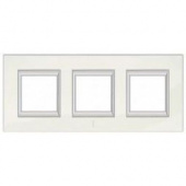 Axolute декоративные накладки прямоугольной формы, горизонтальные, White, цвет белый, на 2+2+2 модул