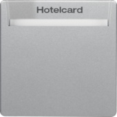 Карточный выключатель для гостиниц, Q.1/Q.3, цвет: алюминиевый, с эффектом бархата