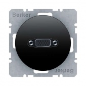 Розетка VGA-PCB, R.1/R.3, цвет: черный