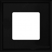 FD01601BK Рамка квадратная на 1 пост гор./верт., цвет black