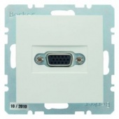 Розетка VGA-PCB, S.1, цвет: полярная белезна матовая