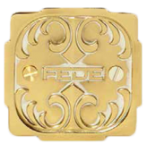 FD15-UEOP Универсальный элемент (Т-образный, плоский угол), цвет золото с белой патиной
