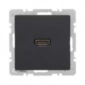 Розетка HDMI, Q.1/Q.3, цвет: антрацитовый