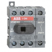 ABB OT40F4N2 Рубильник до 40А 4х-полюс.для установки на DIN-рейку или монтаж.плату(с резерв.ручкой)