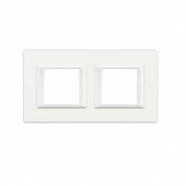 Axolute декоративные накладки прямоугольной формы, горизонтальные, White, цвет белый, на 2+2 модуля