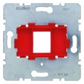 Опорная пластина с красной вставкой, 1-местная  Модульные механизмы