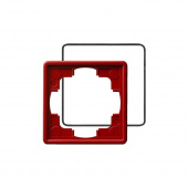 Gira S-Color Красный Рамка 1-ая с уплотнительной вставкой
