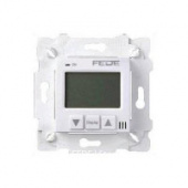 FEDE Термостат для теплых полов, цифровой, 16A, с LED дисплеем,  с датчиком 2.5 м, цвет белый