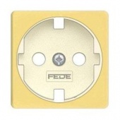 FD04314OB-A  Обрамление розетки 2к+з, цвет bright gold беж.