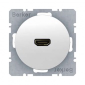 Розетка HDMI-CABLE, R.1/R.3, цвет: полярная белезна