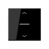 JUNG А 500 Черный Накладка нажимного электронного жалюзийного выключателя
