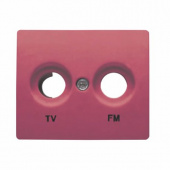 18330-RR (18130-RR) Обрамление TV/FM розетки, рубин