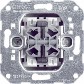 Gira Мех Выключатель кнопочный 2-х клавишный с 4-мя выходами и самовозвратом в среднее положение
