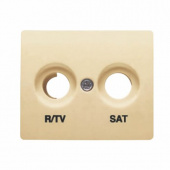 18320-OD (18120-OD) Обрамление R/TV-SAT розетки, золото мат.
