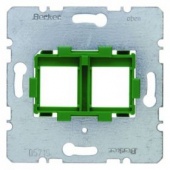 Опорная пластина с зеленой вставкой, 2-местная  Модульные механизмы