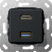 Разъем HDMI, USB 3.0 A System 55
