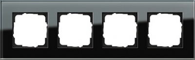 Gira ESP Черное стекло Рамка 4-ая