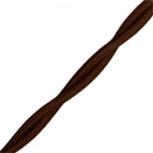 FD10304 Телевизионный кабель в шелковой оплетке (25 метров), цвет коричневый