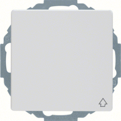 Штепсельная розетка SCHUKO, с откидной крышкой, Q.1/Q.3, цвет: полярная белизна, с эффектом бархата