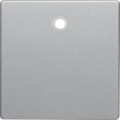 Центральная панель для выключателей/кнопок со шнурковым приводом, Q.1/Q.3, цвет: алюминиевый, с эффе
