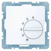 Регулятор температуры помещения с переключающим контактом и центральной панелью, Q.1/Q.3, цвет: поля