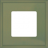 FD01601GO Рамка квадратная на 1 пост гор./верт., цвет green olive