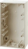 Коробка для наружного монтажа, S.1, 2-местная цвет: белый, с блеском