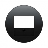 Центральная панель для VDo-розетки и кабельного вывода, R.1, цвет: черный
