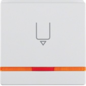 Hакладка карточного выключателя для гостиниц с оттиском и оранжевой линзой, Q.1/Q.3, цвет: полярная 