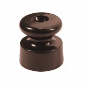 Garby/Dimbler Изолятор ø19x20 mm, коричневый, керамика,винты в комплекте (упак. 25шт)